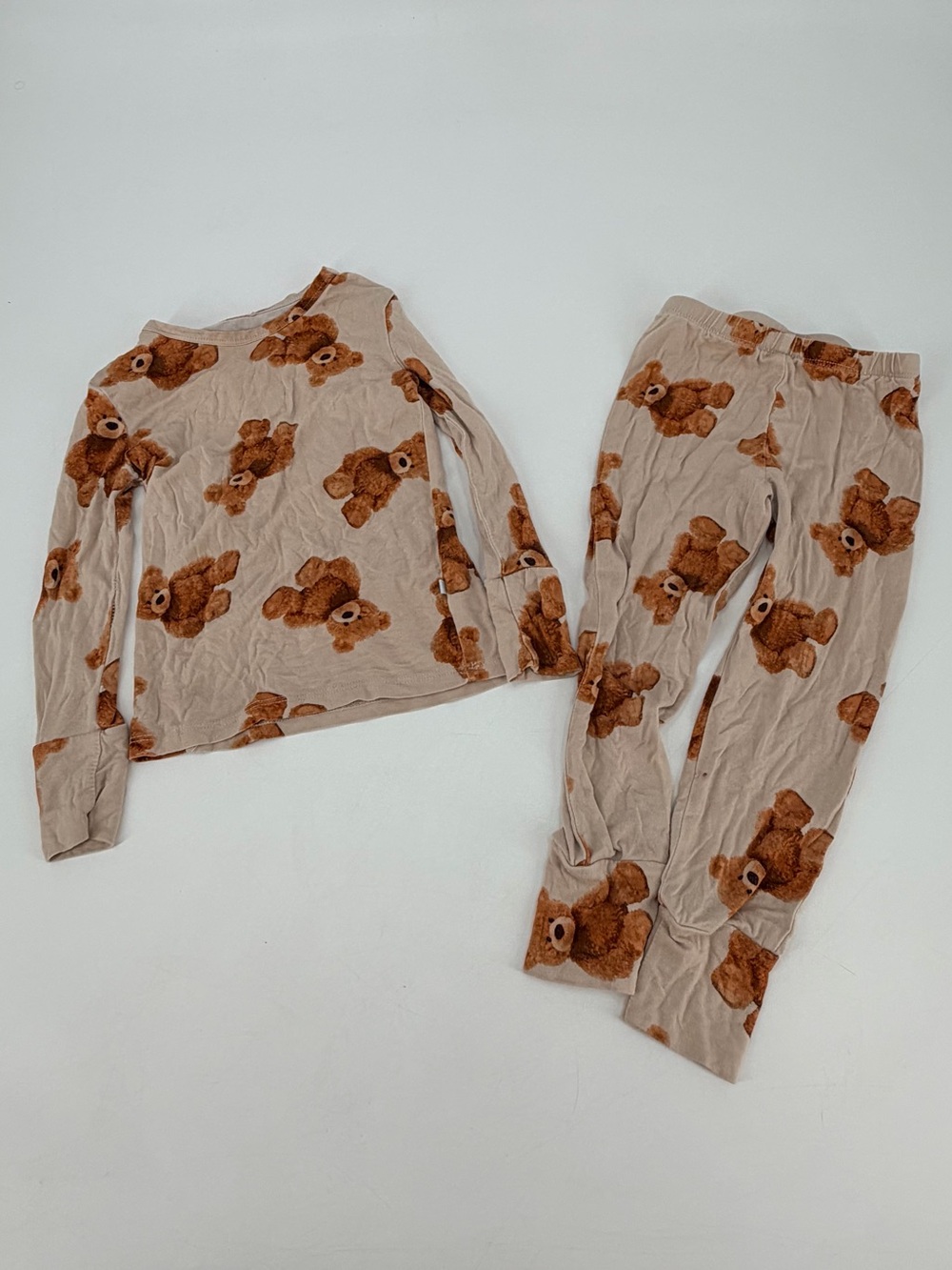Posh Peanut Teddy Bear Bamboo Pajamas 3T 4T